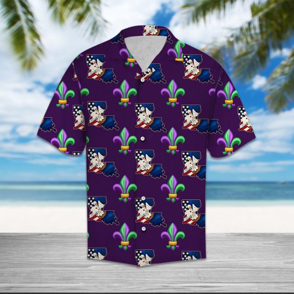 Louisiana Fleur De Lis Mardi Hawaii Shirt Summer Shirt For Men and Women Jezsport.com