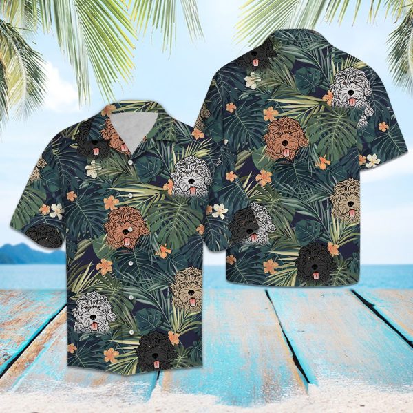 Goldendoodle Tropical Plants Hawaii Shirt Jezsport.com