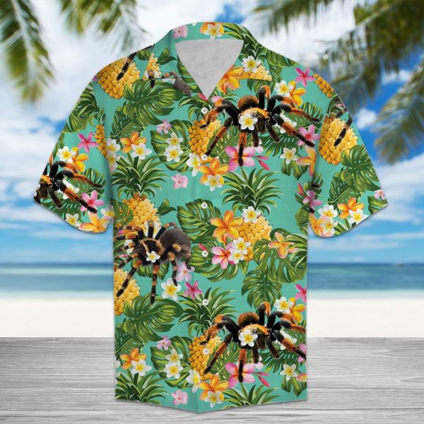 Tropical Pineapple Spider Hawaii Shirt Summer Shirt For Men and Women Jezsport.com