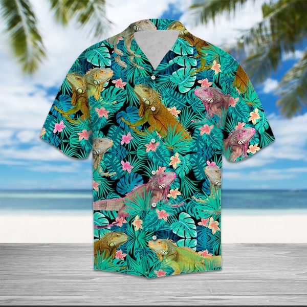 Iguanas Tropical Hawaii Shirt, Summer Shirt For Men and Women Jezsport.com