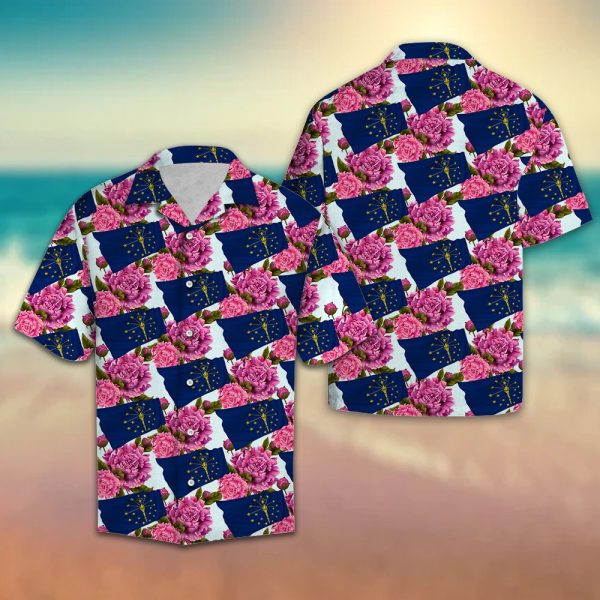 Indiana Peony Hawaii Shirt, Summer Shirt For Men and Women Jezsport.com