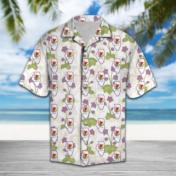 Illinois Violet Hawaii Shirt, Summer Shirt For Men and Women Jezsport.com