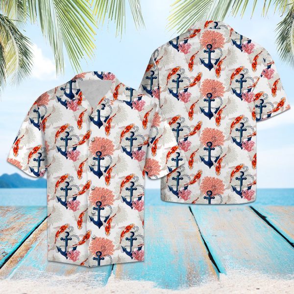 Koi Anchor Hawaii Shirt, Summer Shirt For Men and Women Jezsport.com