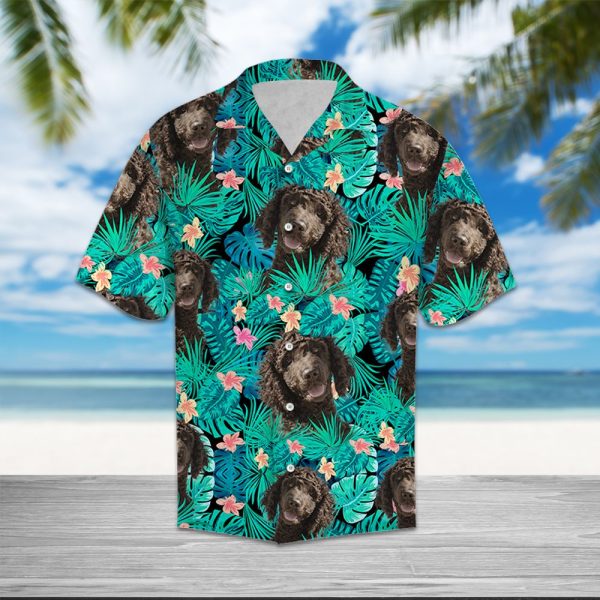 Irish Water Spaniel Tropical Hawaii Shirt, Summer Shirt For Men and Women Jezsport.com