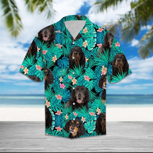 Gordon Setter Tropical Hawaii Shirt Jezsport.com