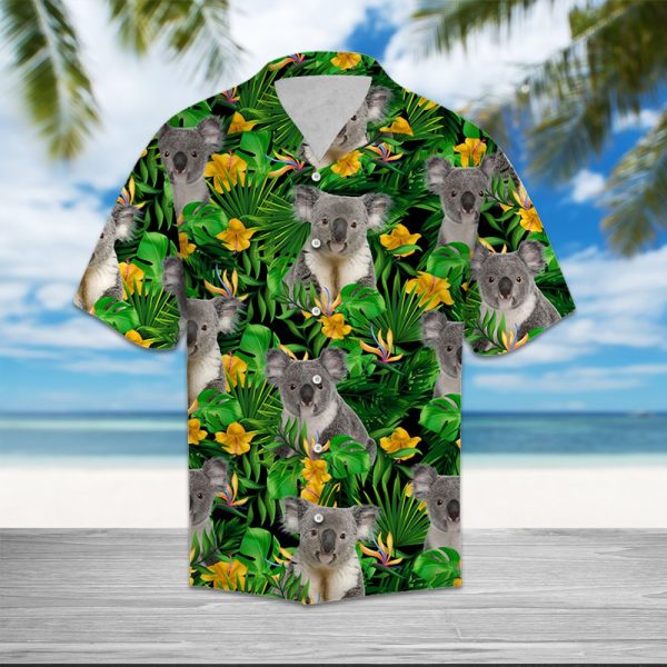 Koala Tropical Wild Flower Hawaii Shirt, Summer Shirt For Men and Women Jezsport.com