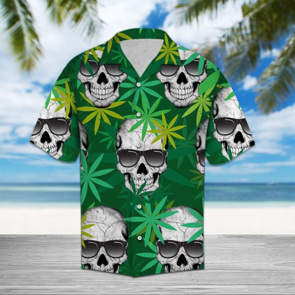 Green Skull Hawaii Shirt Jezsport.com