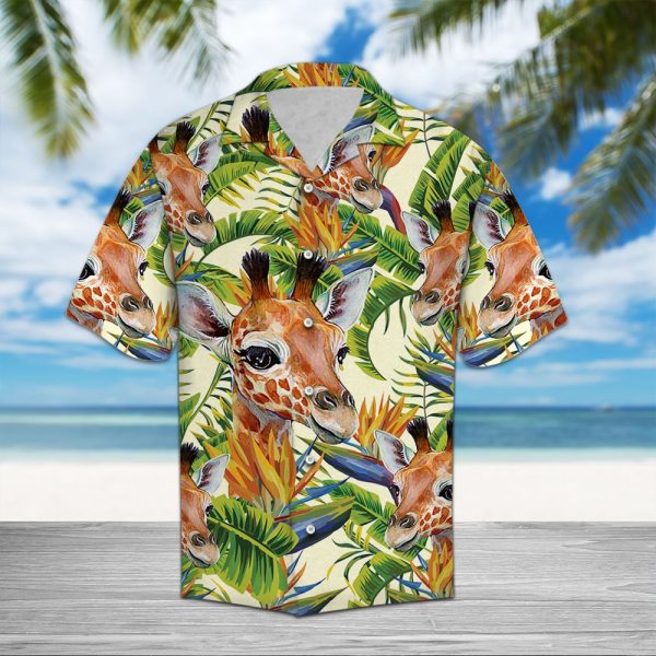 Giraffe Banana Palm Hawaii Shirt Jezsport.com