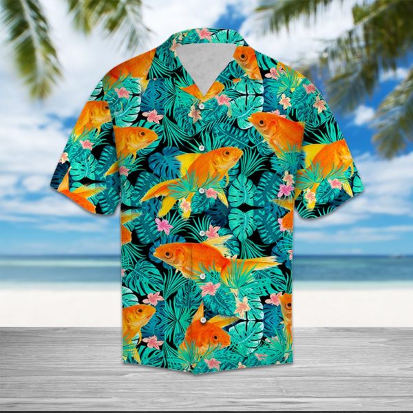 Goldfish Tropical - Hawaii Shirt Summer Shirt For Men and Women Jezsport.com