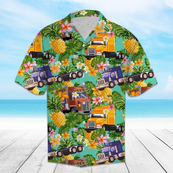 Tropical Pineapple Trucker Hawaii Shirt Summer Shirt For Men and Women Jezsport.com