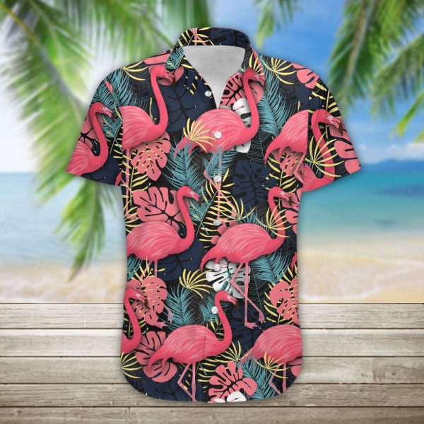 3D Flamingo Hawaii Shirt, Summer Shirt For Women and Women, Short Sleeve