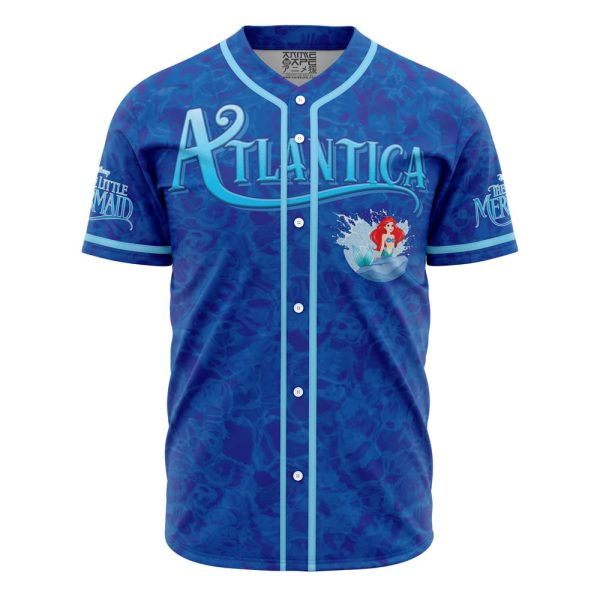 Ariel The Little Mermaid V2 Disney Baseball Jersey 3D Printed, For Men and Women Jezsport.com