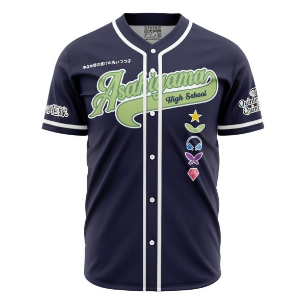 Asahiyama High School The Quintessential Quintuplets Baseball Jersey 3D Printed, For Men and Women Jezsport.com