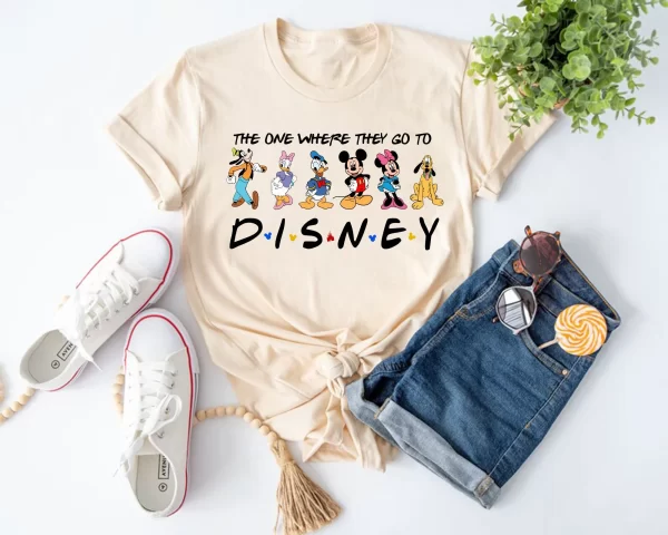 Disney Shirt For Family, Disney Family Shirts, The One Where They Go To Disney Shirt, Natural