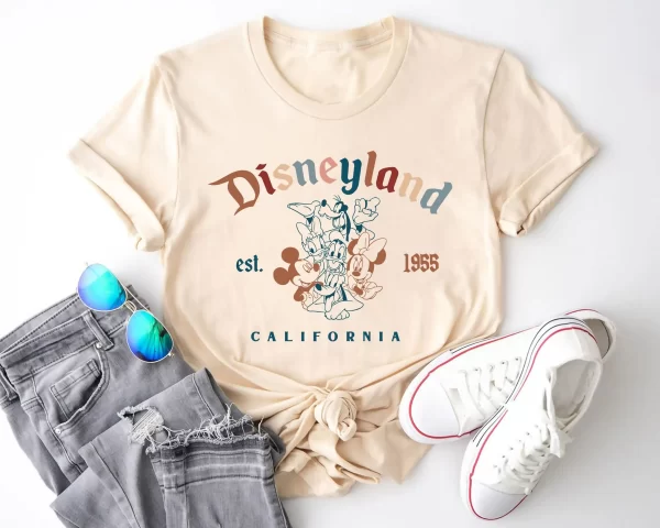 Disney Shirt For Family, Disney Family Shirts, Disneyland Est 1955 California Shirt, Natural