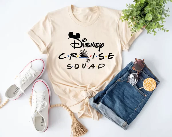 Disney Shirt For Family, Disney Family Shirts, Disney Cruise Squad T-shirt, Natural
