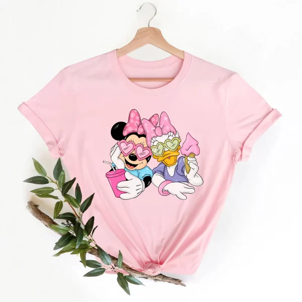 Disney Shirt For Girl, Disney Family Shirts, Gifts For Bestie, Minnie and Daisy Shirt, Bestie Disney Shirt, Pink