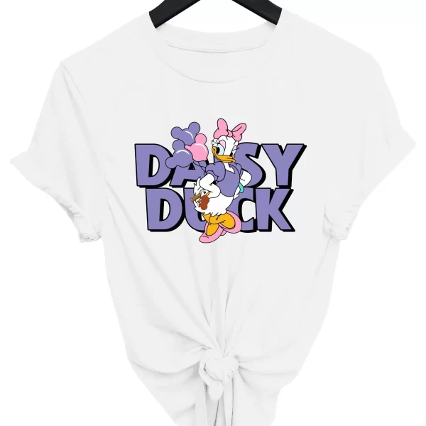 Disney Shirt For Girl, Disney Girl Shirts, Gifts For Girl, Daisy Duck Shirt, White