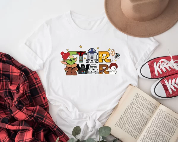 Disney Shirt For Family, Disney Family Shirts, Funny Disney Star Wars Yoda T-shirt, White Jezsport.com