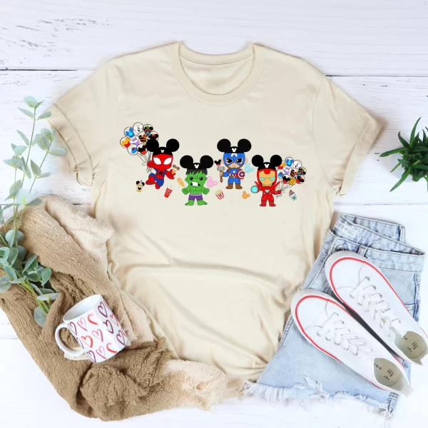 Funny Disney Shirt, Disney Character Shirts, Disneyland Shirt, Funny Avengers Heroes Disney T-Shirt, Sand