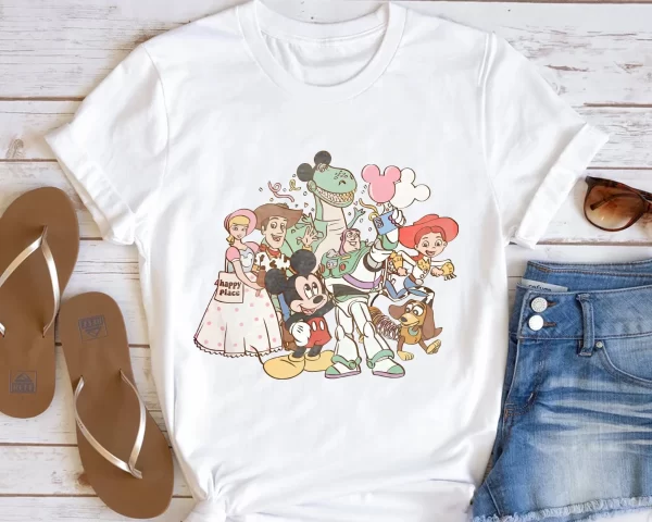 Disney Shirt For Family, Disney Couple Shirts, Disneyland Shirt, Toy Story Land Shirt, Jessie And Bullseye Disneyland T-Shirt, White