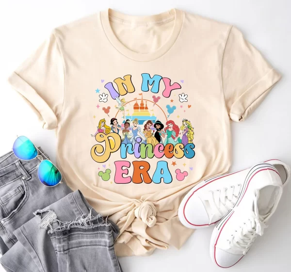 Funny Disney Shirt, Disney Character Shirts, Disneyland Shirt, Magic Kingdom Shirt, Disney In My Princess Era T-Shirt, Sand