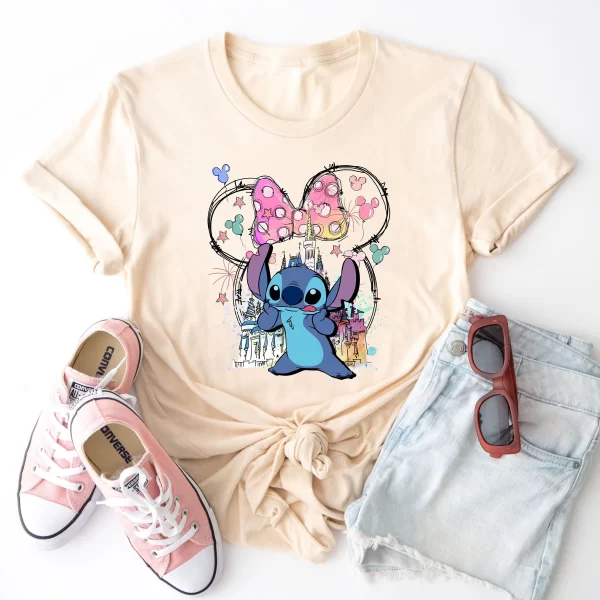 Funny Disney Shirt, Disney Character Shirts, Disneyland Shirt, Magic Kingdom Shirt, Stitch Disney Shirt, Stitch Disneyworld T-Shirt, Natural
