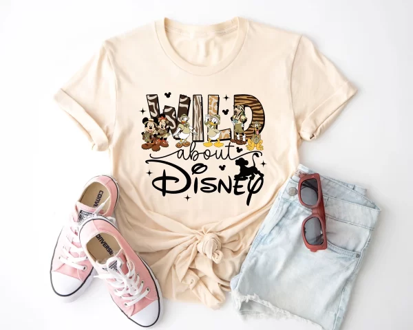 Funny Disney Shirt, Disney Character Shirts, Disneyland Shirt, Magic Kingdom Shirt, Wild about Disney Animal Kingdom T-Shirt, Sand