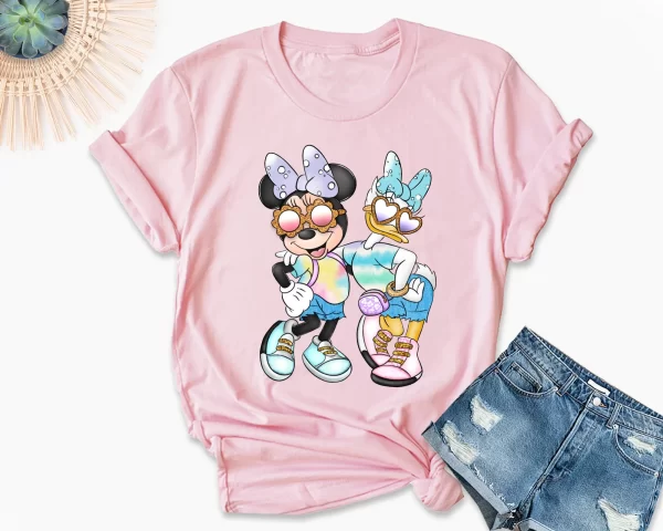 Disney Shirt For Girl, Disney Bestie Shirts, Disney Character Shirts, Matching Disney Best Friend Shirts for Girls, Disney Bestie Gifts, Light Pink