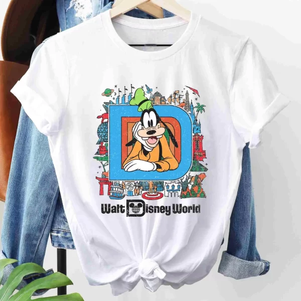 Funny Disney Shirt, Disney Character Shirts, Disneyland Shirt, Magic Kingdom Shirt, Goofy Walt Disney World Shirt, Disney Goofy T-Shirt, White