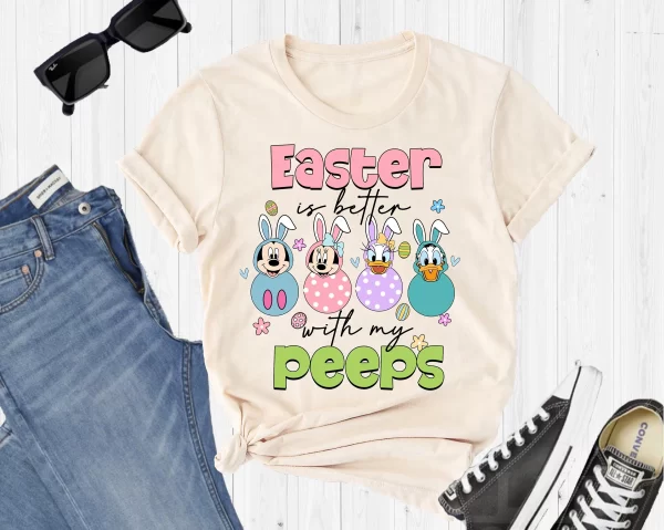 Funny Disney Shirt, Disney Easter Day Shirt, Disney Character Shirts, Disneyland Shirt, Magic Kingdom Easter Is Better With My Peeps T-Shirt, Sand