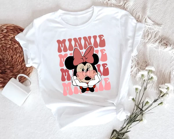 Funny Disney Shirt, Disney Character Shirts, Disneyland Shirt, Magic Kingdom Shirt, Disney Minnie Mouse T-Shirt, White