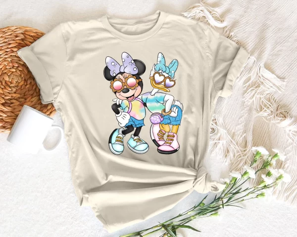 Disney Shirt For Girl, Disney Bestie Shirts, Disney Character Shirts, Minnie Daisy Besties T-shirt for Girls, Disney Bestie Gifts, Naptural