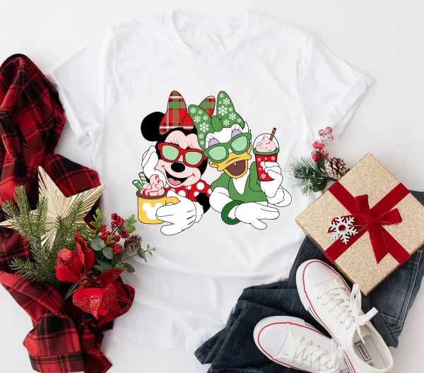 Disney Shirt, Disney Christmas Shirts, Disneyland Shirt, Funny Disney Christmas, Magic Kingdom Shirt, Funny Minnie Daisy Christmas T-Shirt, White