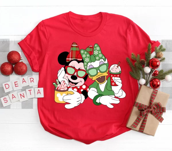 Disney Shirt, Disney Christmas Shirts, Disneyland Shirt, Funny Disney Christmas, Magic Kingdom Shirt, Funny Minnie Daisy Christmas T-Shirt, Red