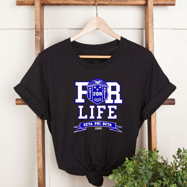 Zeta Phi Beta 1920, Zeta Phi Beta Shirt, Lifelong Loyalty Zeta Phi Beta For Life T-Shirt, Sorority Shirt, Sorority Gifts, Sisterhood Shirt, Black Jezsport.com