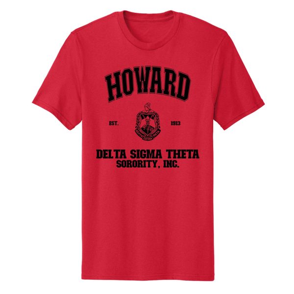 Delta Sigma Theta Shirt, Inspired Howard University Delta Sigma Theta Sorority T-Shirt, Sorority Shirt, Sorority Gifts, Sisterhood Shirt, Red Jezsport.com