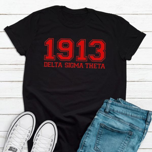 Delta Sigma Theta Shirt, Delta Sigma Theta 1913 T-Shirt, Greek T-Shirt, Sorority Shirt, Sorority Gifts, Sisterhood Shirt, Black