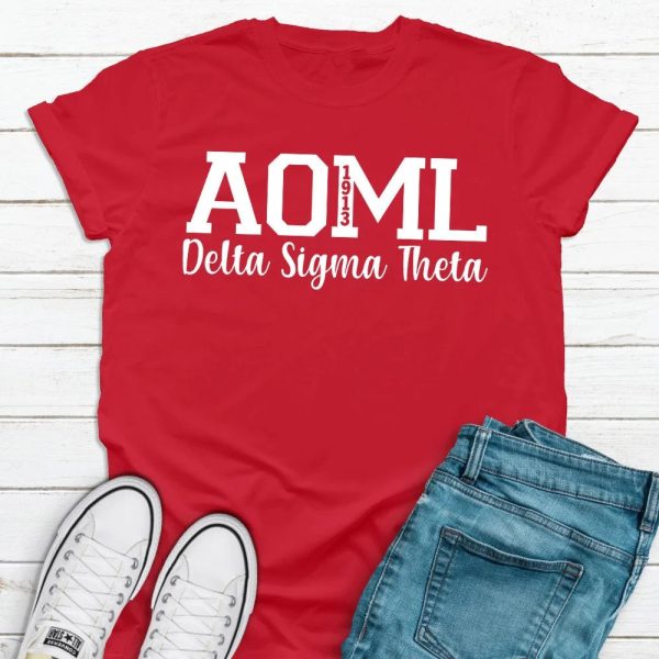 Delta Sigma Theta Shirt, All Of My Love Delta Sigma Theta 1913 T-Shirt, Greek T-Shirt, Sorority Shirt, Sorority Gifts, Sisterhood Shirt, Red