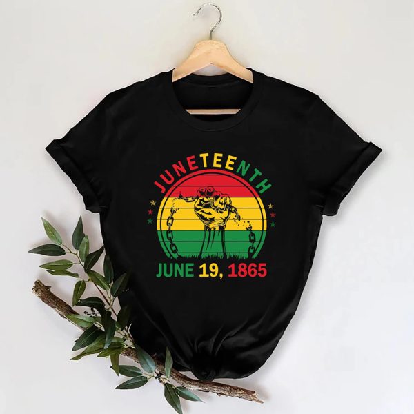Juneteenth 1865 Shirt, Retro Juneteenth 1865 Freedom Tshirt, Black Strong Shirt, Black Lives Matter Shirt, Black Independence Day Shirt Jezsport.com