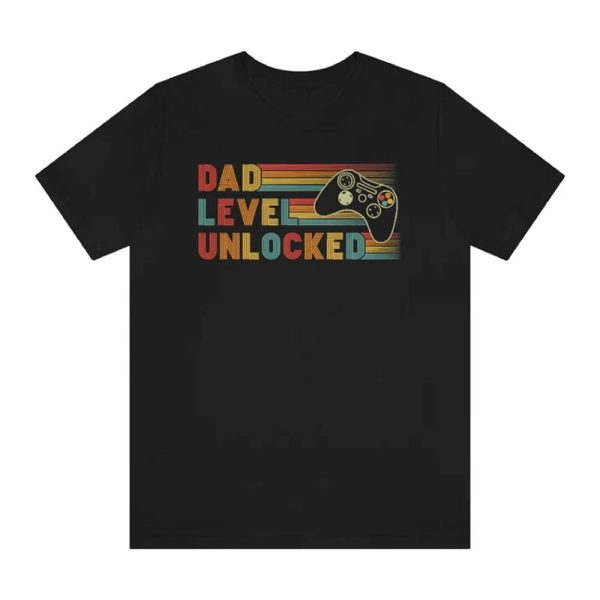 Funny Dad Shirt, Dad Level Unlocked Shirt, Funny New Dad T-Shirt, Dad Gaming Shirt, Gifts For Dad, Gifts For Father, Father's Day Shirt Jezsport.com
