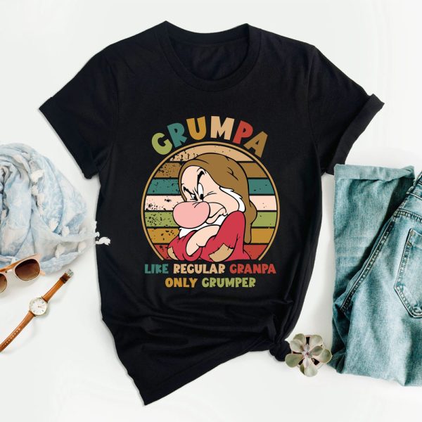 Funny Dad Shirt, Grumpa Like A Regular Grandpa Only Grumpier Shirt, Meme Father Shirt, Gifts For Dad, Gifts For Father Jezsport.com