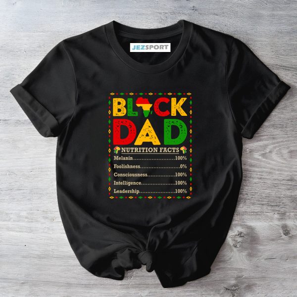 Black Father Shirt, Black Dad Shirt, Dope Black Dad Shirt, Africa Map Shirt, African American Father Shirt, Gifts For Father, Father's Day Shirt Jezsport.com