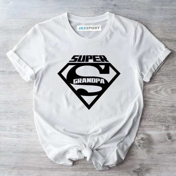 Funny Dad Shirt, Supper Grandpa Shirt, Funny Father Shirt, Grandpa Super MenTshirt, Gifts For Dad, Gifts For Father, Father's Day Shirt