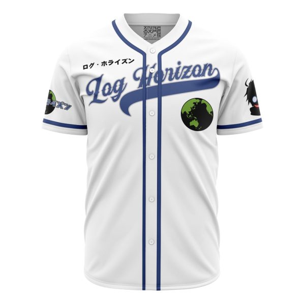 Shiroe Black Heart Glasses Log Horizon Baseball Jersey 3D Printed, For Men and Women Jezsport.com