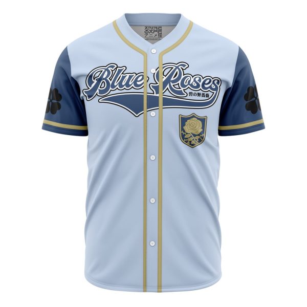 Blue Roses Black Clover Baseball Jersey 3D Printed, For Men and Women Jezsport.com