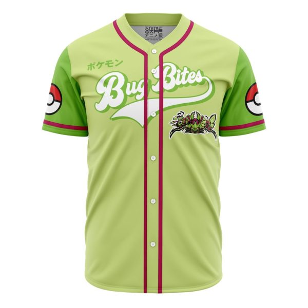 Bug Bites Bug Type Pokemon Baseball Jersey 3D Printed, For Men and Women Jezsport.com