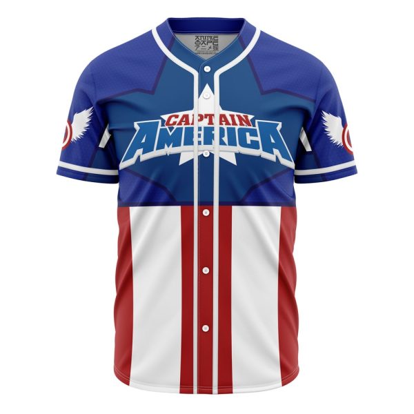 Captain America Baseball Jersey 3D Printed, For Men and Women Jezsport.com