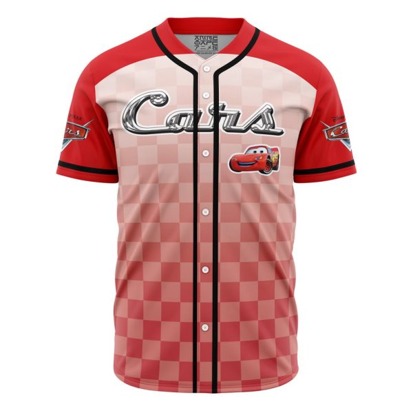 McQueen Cars V1 Disney Baseball Jersey 3D Printed, For Men and Women Jezsport.com