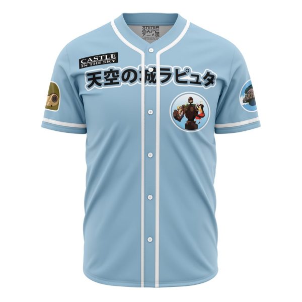 Castle in the Sky Studio Ghibli Baseball Jersey 3D Printed, For Men and Women Jezsport.com